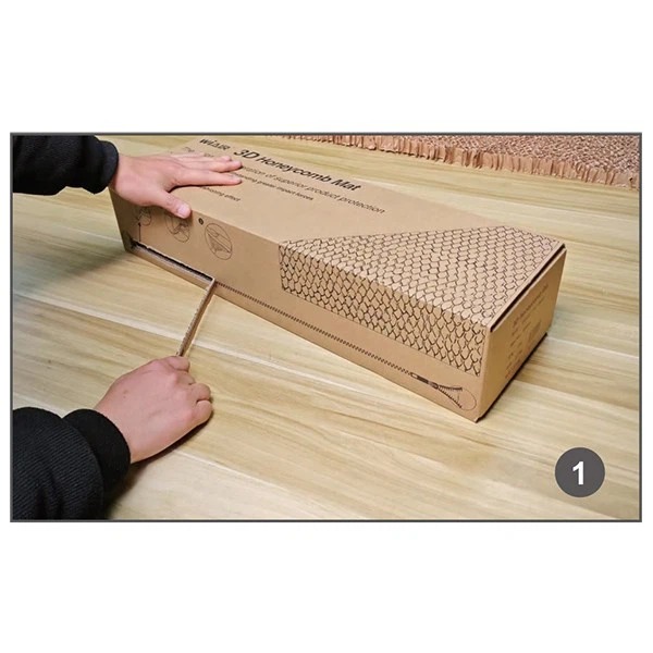 3D Honeycomb Paper Mat Box Dispenser