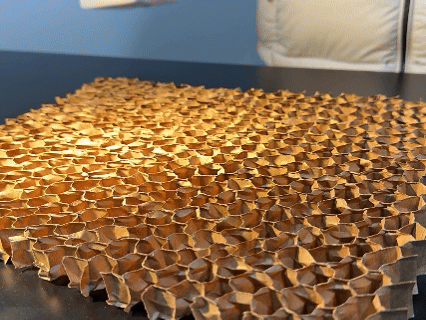  3D Honeycomb Paper Mat