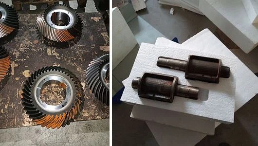 Metal parts have thorn edges, foam packaging metal