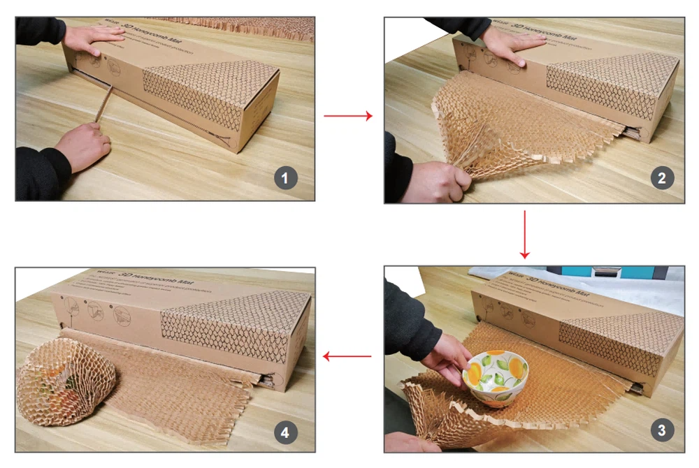 3D Honeycomb Paper Mat Dispenser
