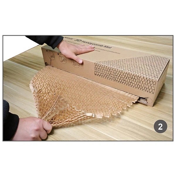 3D Honeycomb Paper Mat Box Dispenser