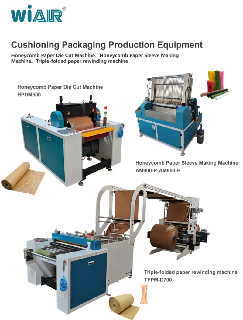 Triple-folded paper rewinding machine