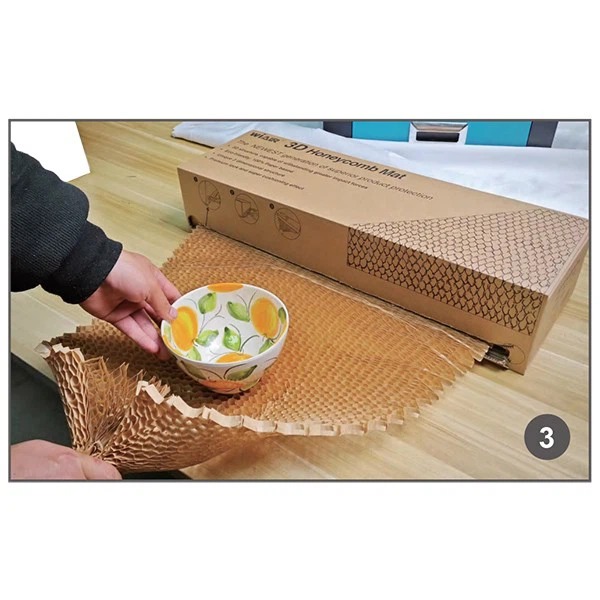 3D Honeycomb Paper Mat Box Dispenser