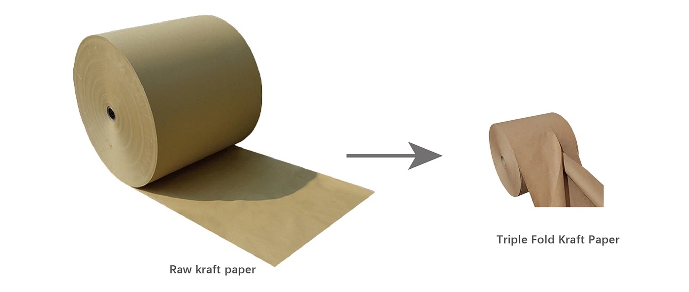 Raw kraft paper