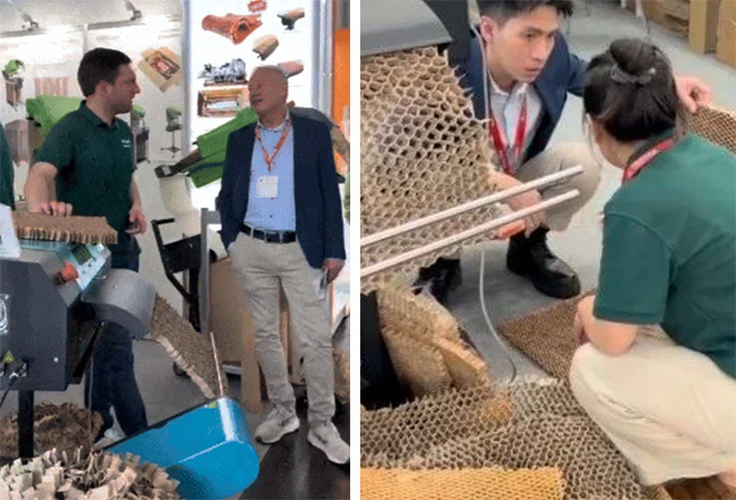 3D honeycomb paper mats