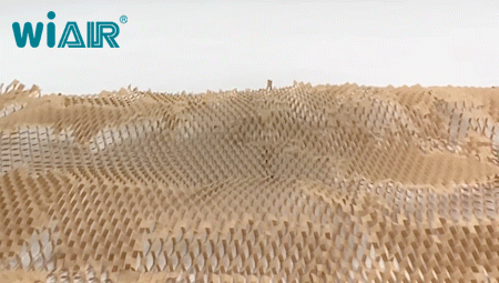 In addition, the stretched honeycomb paper has good cushioning properties and is more compressive.